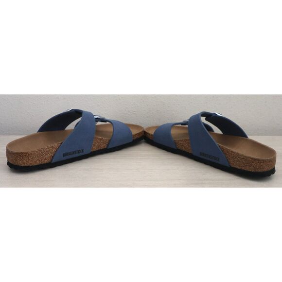 Birkenstock Women's 9 Men's 7 Elemental Blue Vegan Leather Sydney Sandals - Picture 12 of 14